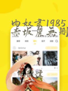 肉奴隶1985赤坂丽无删减