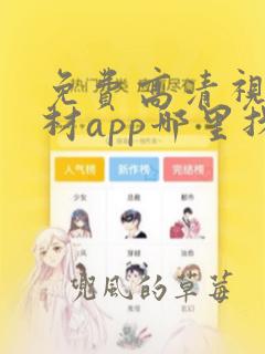 免费高清视频素材app哪里找