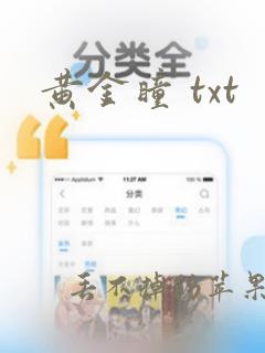 黄金瞳 txt