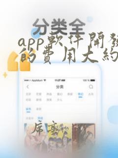 app软件开发的费用大约多少