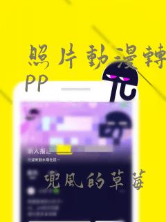 照片动漫转换app