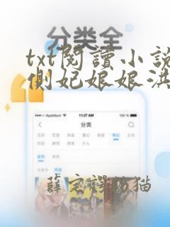 txt阅读小说侧妃娘娘洪福齐天