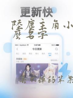 陆尘主角小说什么名字