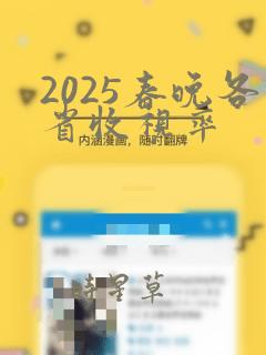 2025春晚各省收视率