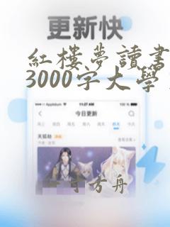 红楼梦读书笔记3000字大学生