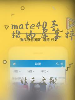 mate40手机内屏幕摔坏了