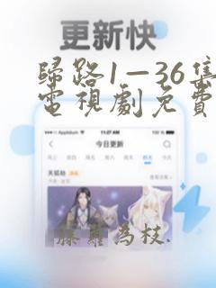 归路1—36集电视剧免费观看