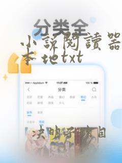 小说阅读器导入本地txt