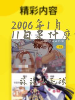 2006年1月11日是什么命