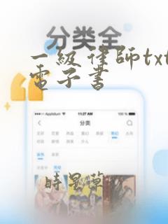 一级律师txt电子书