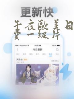 午夜欧美日韩免费一级片