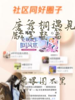 唐舞桐遇见唐舞麟完整篇