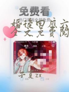 婚后回应六盲星全文免费阅读