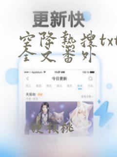 空降热搜txt全文番外