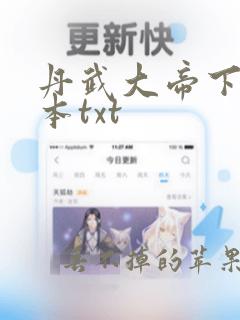 丹武大帝下载全本txt