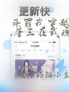 斗罗我穿越唐三,唐三在武魂殿