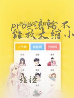 proe滚轮不能放大缩小怎么办