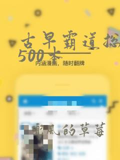 古早霸道总裁文500本