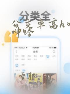 公交车高h喷汁呻吟