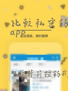 比较私密的聊天app