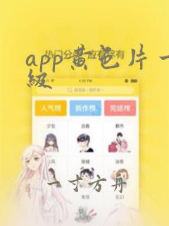 app黄色片一级