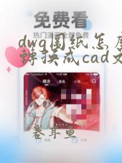 dwg图纸怎么转换成cad文件