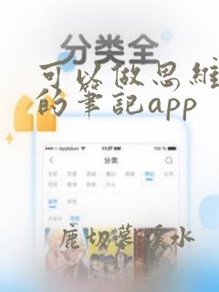 可以做思维导图的笔记app