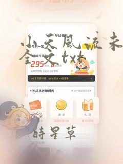 小天风流未删节全文txt