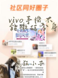 vivo手机不能微信分身怎么办