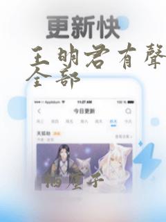 王明君有声小说全部