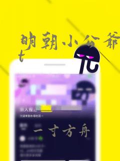 明朝小公爷txt