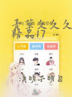 青草久久久这里精品17