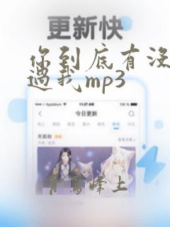 你到底有没有爱过我mp3