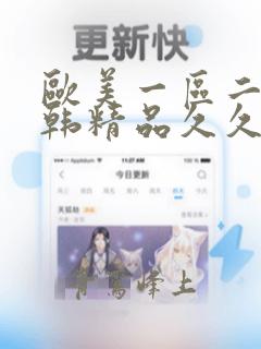 欧美一区二区日韩精品久久