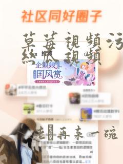 草莓视频污污污丝瓜视频