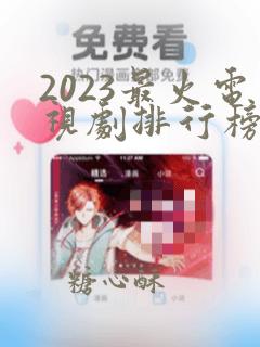 2023最火电视剧排行榜前十名