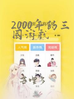 2000年的三国游戏