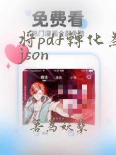 将pdf转化为json