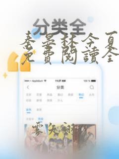 秦晏林今夏小说免费阅读全文