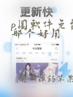 p图软件免费的哪个好用