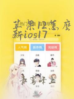 苹果12怎么更新ios17