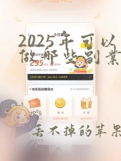 2025年可以做哪些副业赚钱