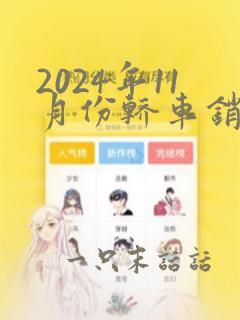 2024年11月份轿车销量排行榜