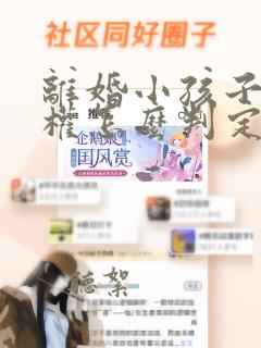 离婚小孩子抚养权怎么判定抚养费