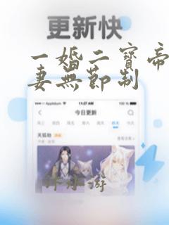 一婚二宝帝少宠妻无节制