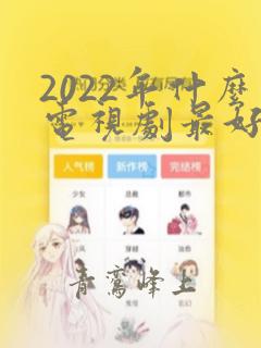 2022年什么电视剧最好看