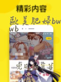 欧美肥妇bwbwb