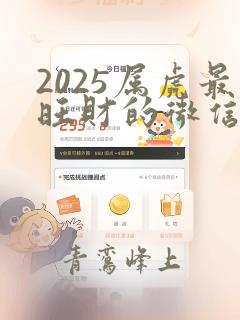 2025属虎最旺财的微信名