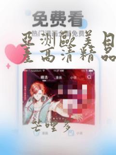 亚洲欧美日韩国产高清精品