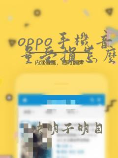 oppo手机音量受损怎么办